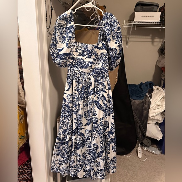 Abercrombie Emerson Puff sleeve midi dress - Picture 6 of 7